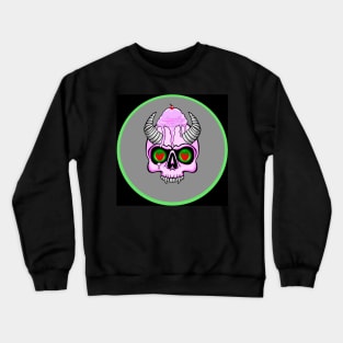 Strawberry Ice Cream Skull Crewneck Sweatshirt